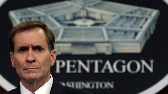 Người phát ngôn Lầu Năm Góc John Kirby. Người phát ngôn Lầu Năm Góc John Kirby.