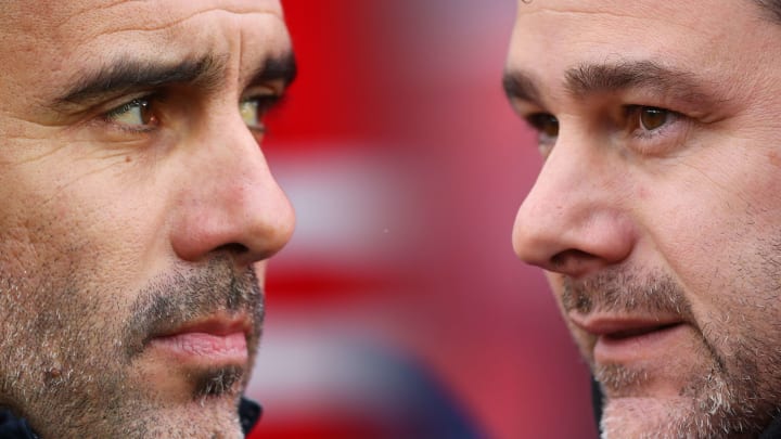 Pep đang vượt trội Pochettino về thành tích đối đầu - Ảnh: AP Pep đang vượt trội Pochettino về thành tích đối đầu - Ảnh: AP