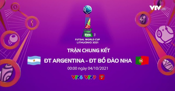 Xem trực tiếp chung kết World Cup Futsal (0h00, 4/10): Argentina vs Bồ Đào Nha 1