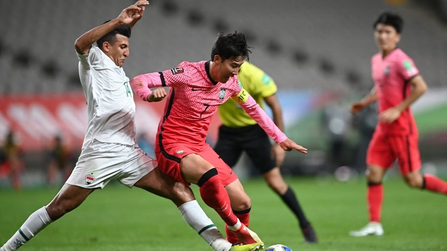 Son Heung Min chưa từng thắng được Iraq - Ảnh: AFC Son Heung Min chưa từng thắng được Iraq - Ảnh: AFC