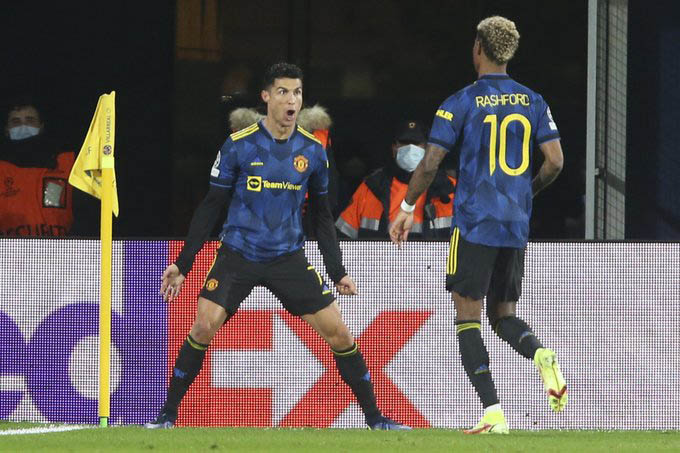 Ronaldo lại tỏa sáng ở Champions League trong màu áo MU - Ảnh: Reuters