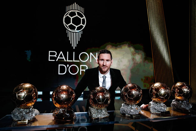 Messi đang giữ kỷ lục giành Quả bóng Vàng nhiều nhất trong lịch sử - Ảnh: France Football Messi đang giữ kỷ lục giành Quả bóng Vàng nhiều nhất trong lịch sử - Ảnh: France Football