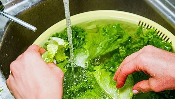 Nhiều người có quan niệm ngâm rau lâu là sạch. Ảnh: Pinterest. Nhiều người có quan niệm ngâm rau lâu là sạch. Ảnh: Pinterest.
