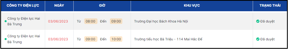 Lịch cắt điện Hà Nội ngày 3/6: Nhiều nơi ở Hà Nội bị ngưng cấp điện từ sáng sớm - Ảnh 1