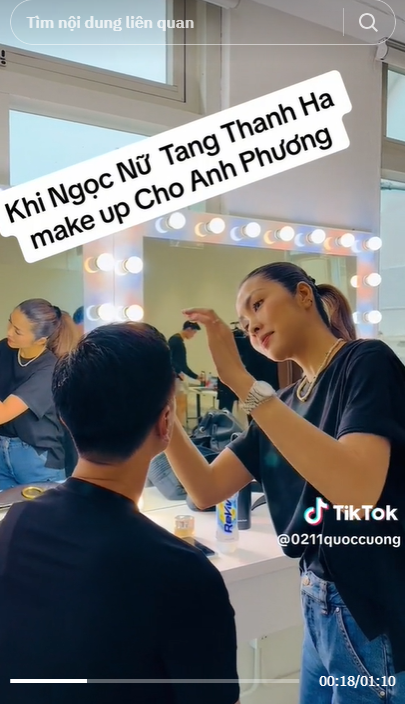 Tăng Thanh Hà tự tay makeup cho một sao nam showbiz có mối thân tình đặc biệt - Ảnh 1 Tăng Thanh Hà tự tay makeup cho một sao nam showbiz có mối thân tình đặc biệt - Ảnh 1