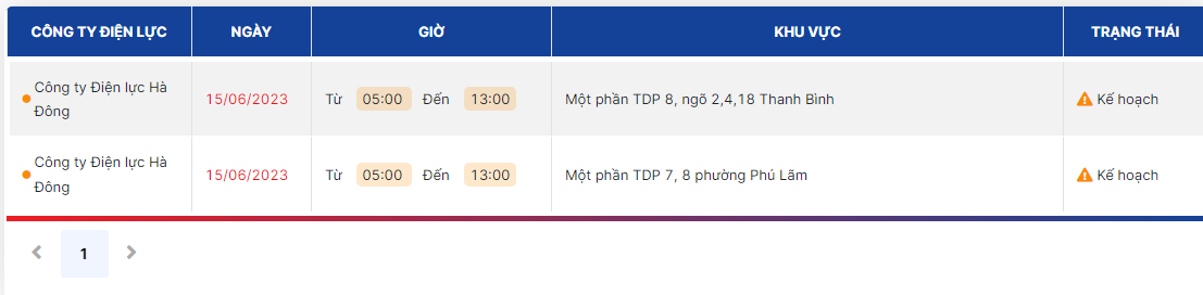 Lịch cúp điện Hà Nội ngày 15/6/2023: Nhiều nơi hoãn cắt điện - Ảnh 2 Lịch cúp điện Hà Nội ngày 15/6/2023: Nhiều nơi hoãn cắt điện - Ảnh 2