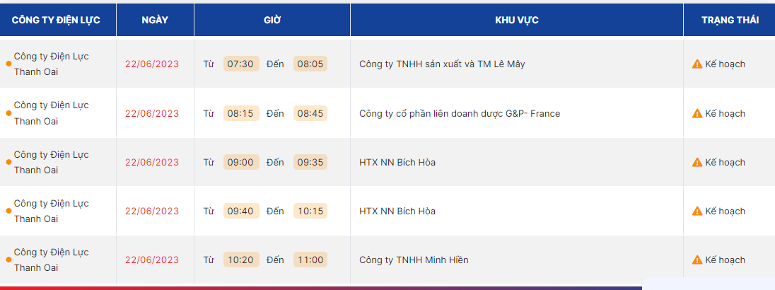 Lịch cúp điện Hà Nội ngày 22/6/2023: Tăng kế hoạch ngừng cấp điện các quận huyện ngoại thành - Ảnh 4