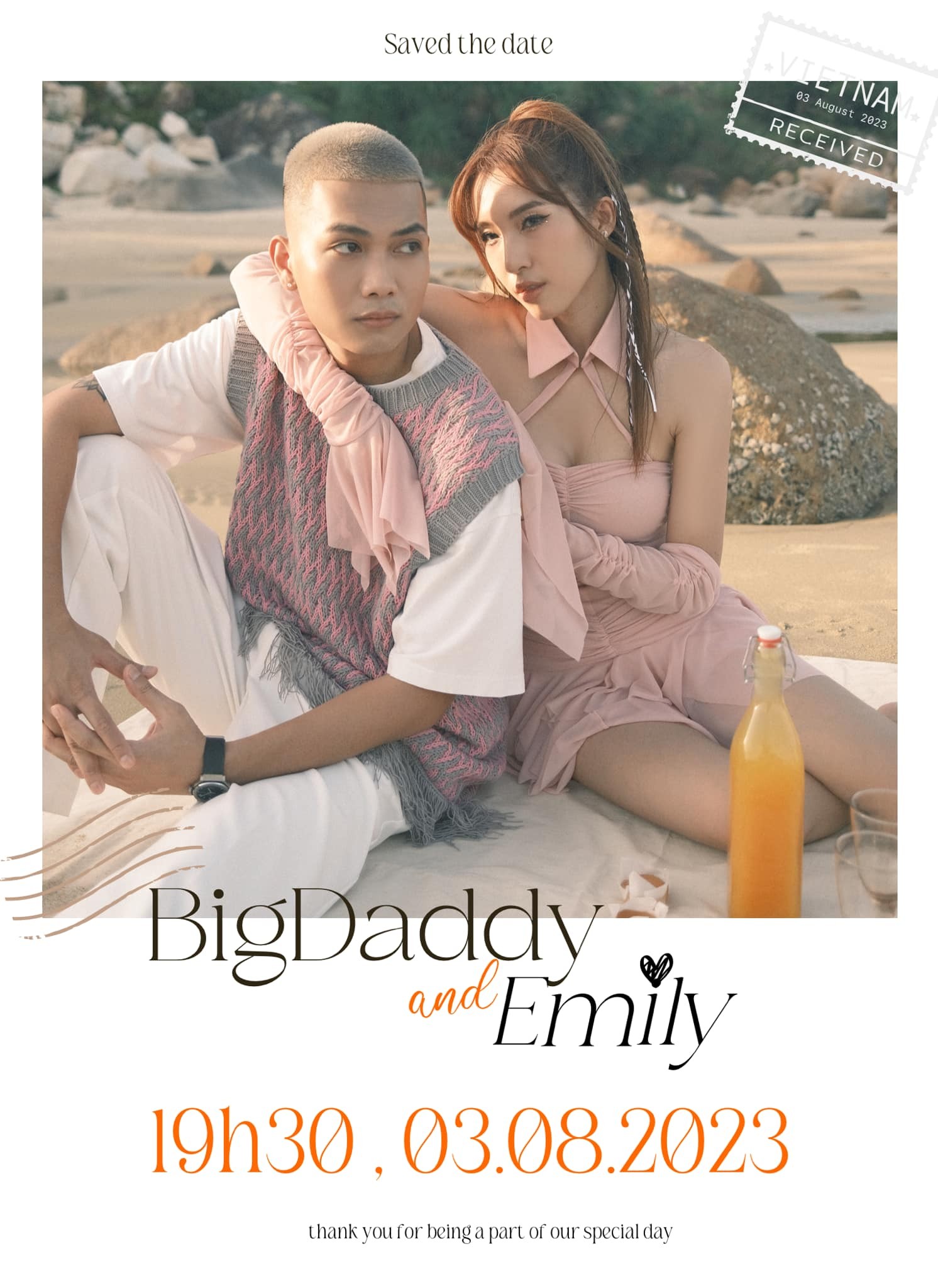 Sau hơn 10 năm bên nhau, BigDaddy và Emily tổ chức lễ cưới vào đầu tháng 8 - Ảnh 1