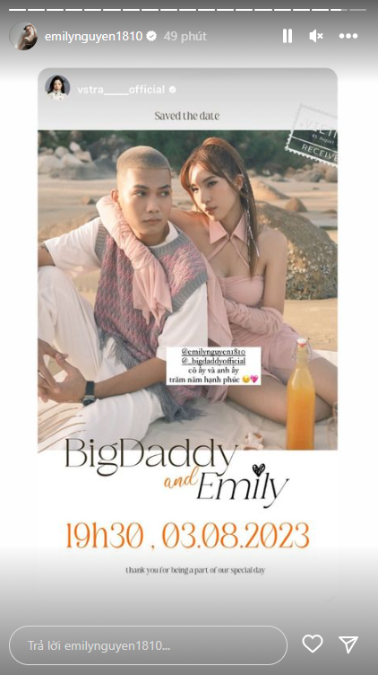 Sau hơn 10 năm bên nhau, BigDaddy và Emily tổ chức lễ cưới vào đầu tháng 8 - Ảnh 4