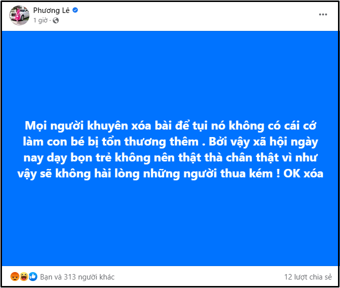 Phương Lê tiếp tục có động thái với ồn ào Ý Nhi, kiên quyết bảo vệ nàng hậu đến cùng - Ảnh 1 Phương Lê tiếp tục có động thái với ồn ào Ý Nhi, kiên quyết bảo vệ nàng hậu đến cùng - Ảnh 1