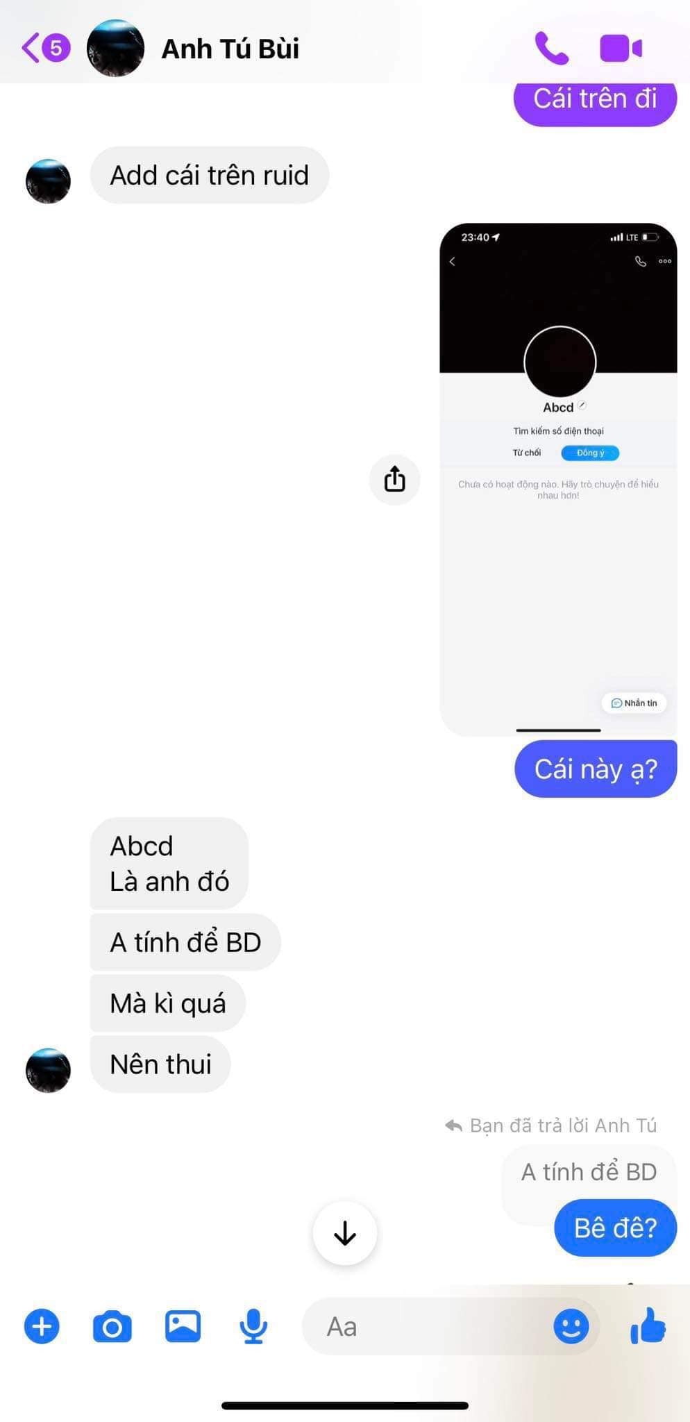 Đoạn tin nhắn khiến nhiều người bất ngờ