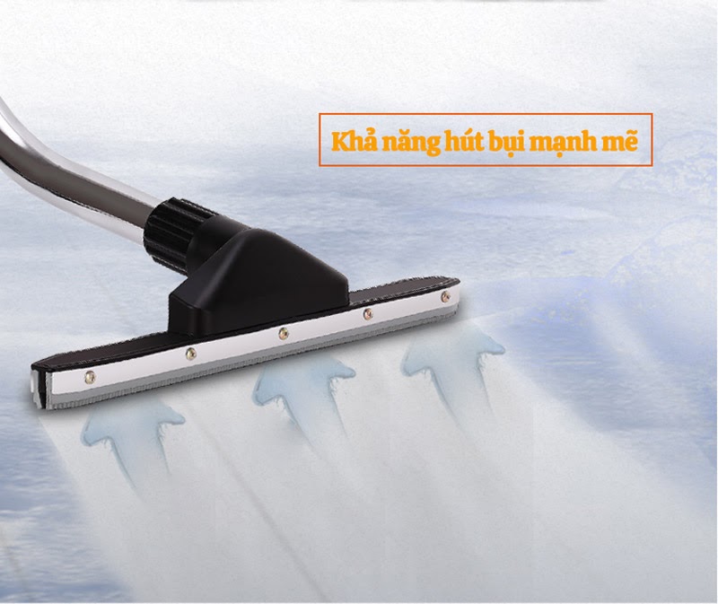 Công suất lớn và khả năng hút bụi, hút nước hiệu quả