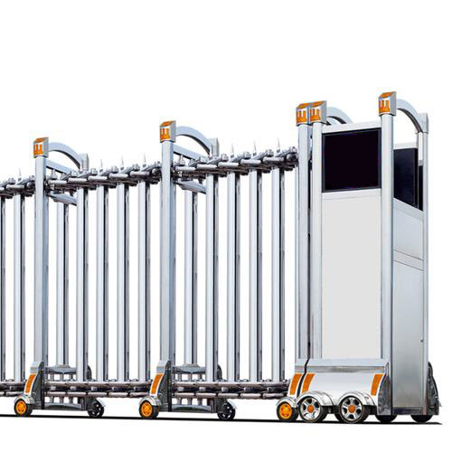 Những mẫu cổng xếp inox tự động do Bisco cung cấp - Ảnh 2