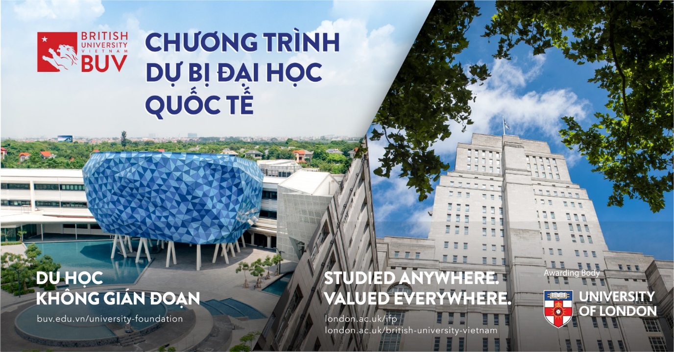 'Du học không gián đoạn' với chương trình Dự bị Đại học Quốc tế của Đại học London 