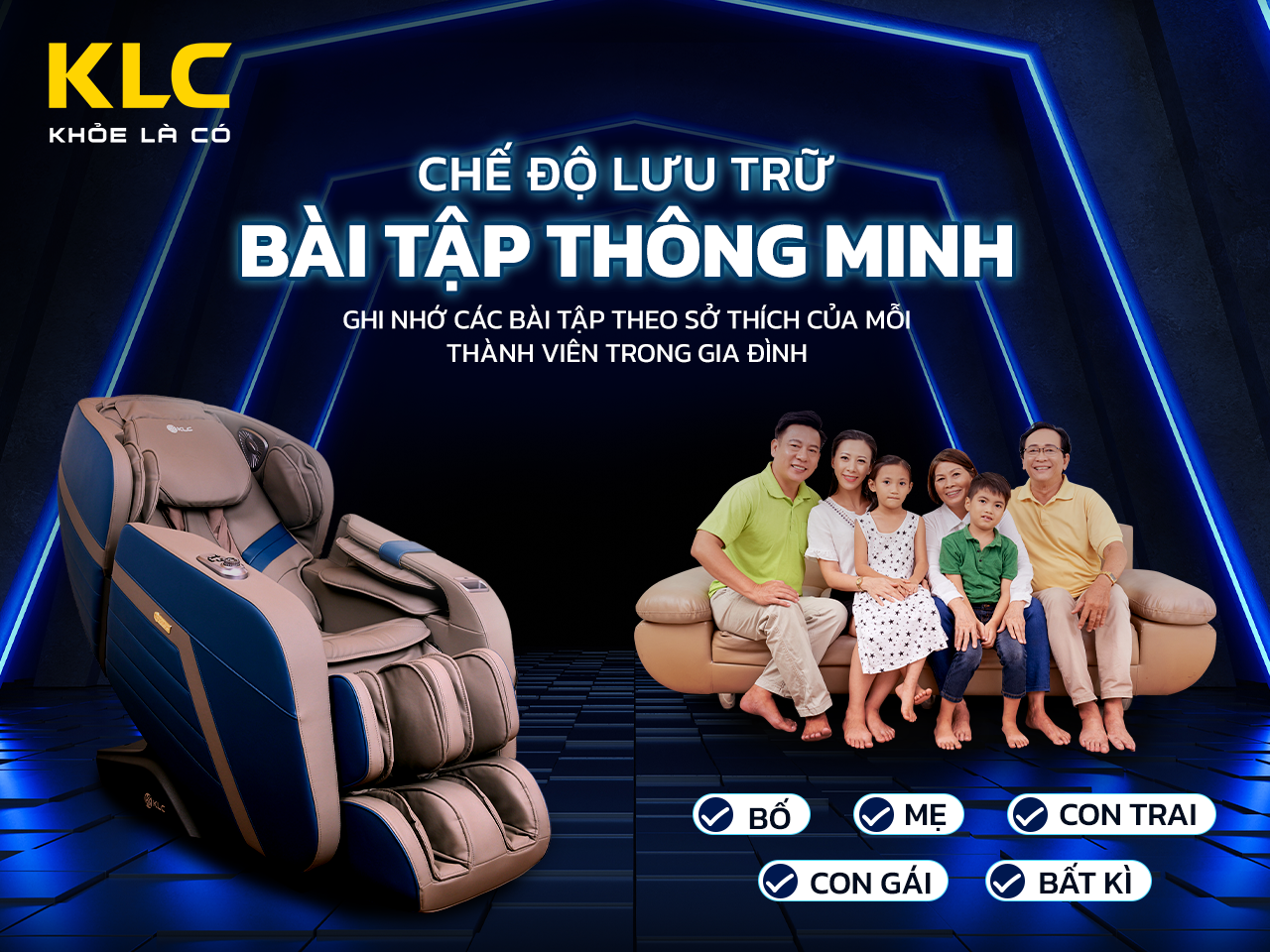 Ngoài phù hợp với người già, ghế massage còn phù hợp với nhiều đối tượng khác