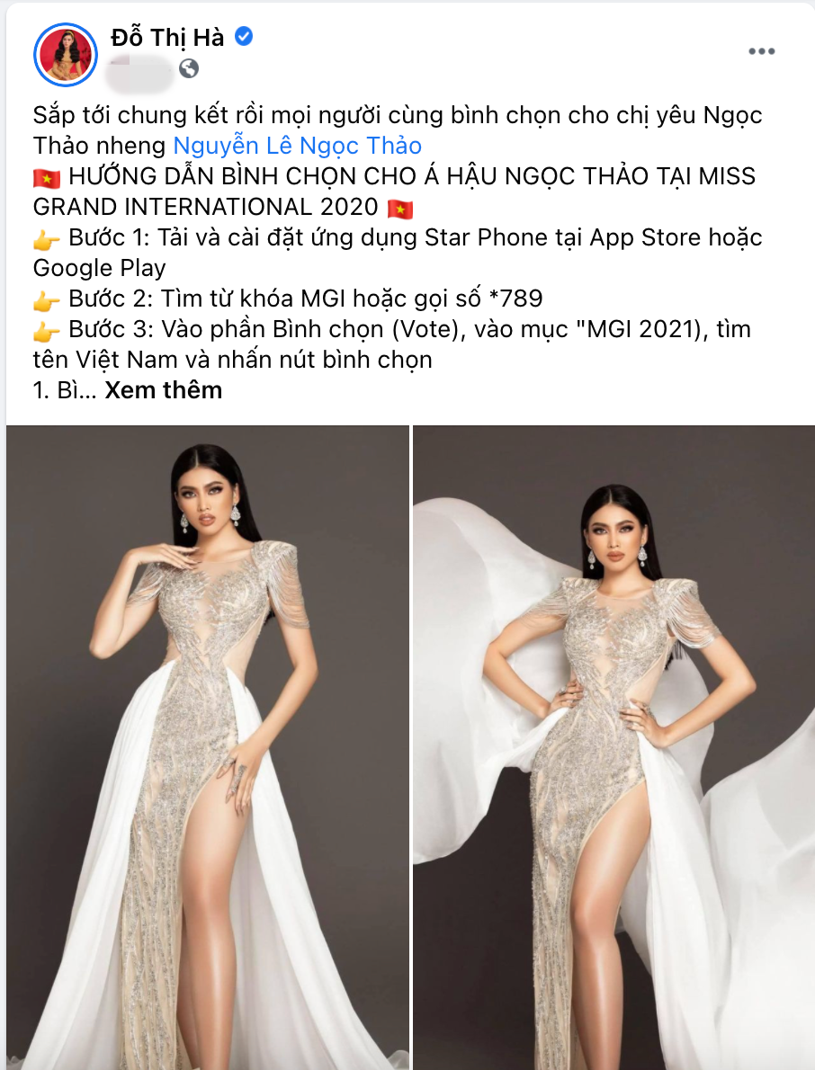 H’Hen Niê, Khánh Vân, Minh Tú kêu gọi dân tình vote cho Ngọc Thảo tại Miss Grand 2020, chiến thắng chẳng còn xa - Ảnh 10 H’Hen Niê, Khánh Vân, Minh Tú kêu gọi dân tình vote cho Ngọc Thảo tại Miss Grand 2020, chiến thắng chẳng còn xa - Ảnh 10