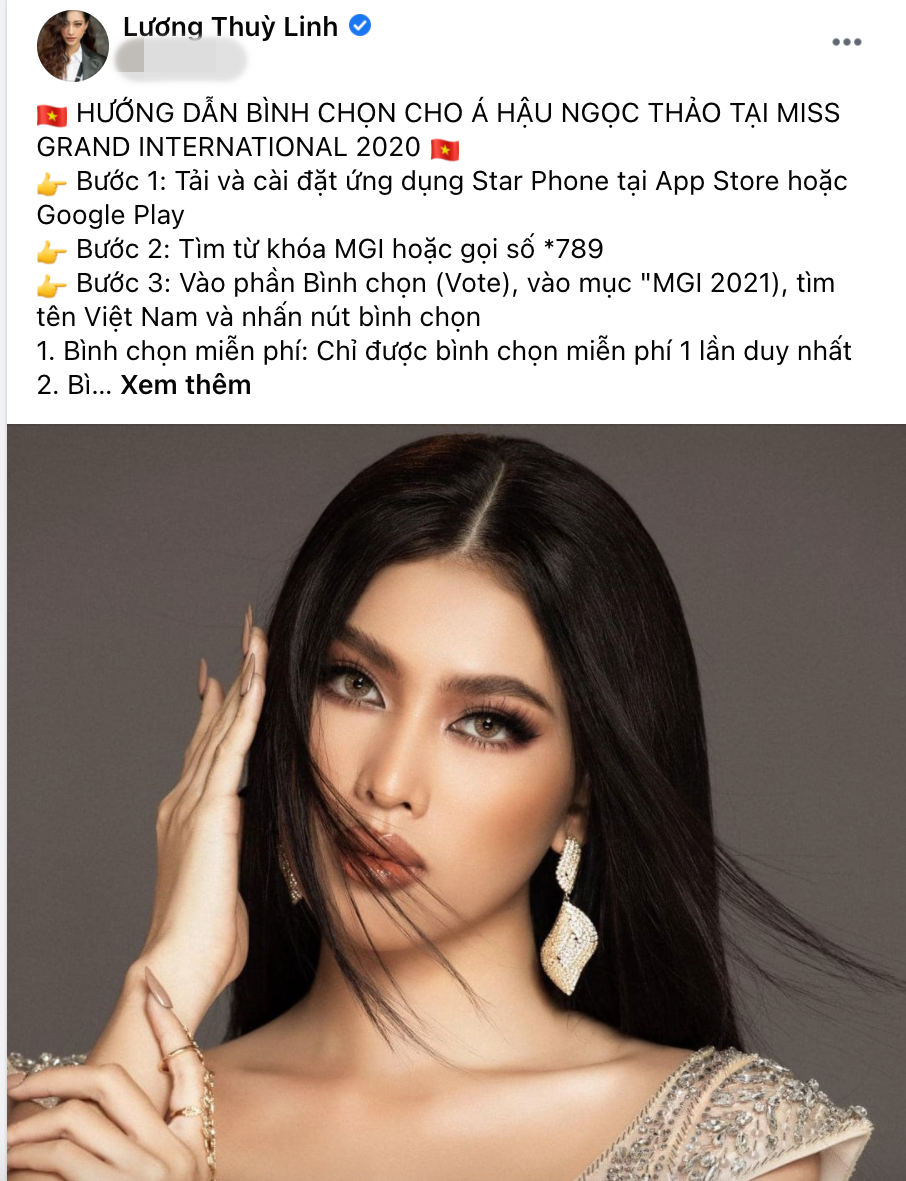 H’Hen Niê, Khánh Vân, Minh Tú kêu gọi dân tình vote cho Ngọc Thảo tại Miss Grand 2020, chiến thắng chẳng còn xa - Ảnh 6 H’Hen Niê, Khánh Vân, Minh Tú kêu gọi dân tình vote cho Ngọc Thảo tại Miss Grand 2020, chiến thắng chẳng còn xa - Ảnh 6