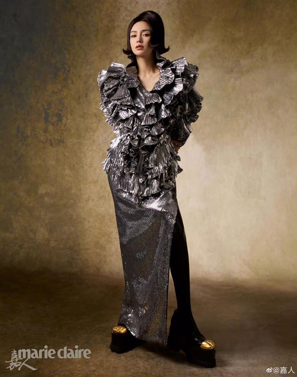 Hậu ‘ồn ào’ ly hôn, Angelababy xuất hiện khác lạ với loạt váy Haute Couture xa xỉ - Ảnh 6