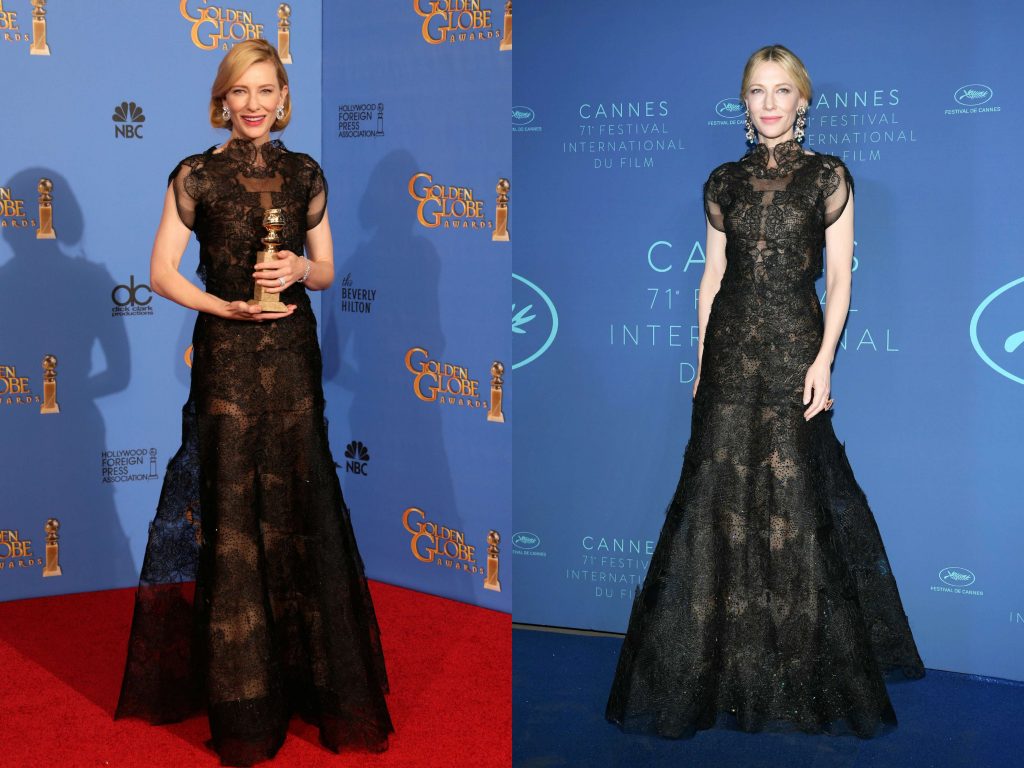 Thiết kế đầm của nhà mốt Armani Privé đã đồng hành cùng Cate Blanchett trong 4 năm