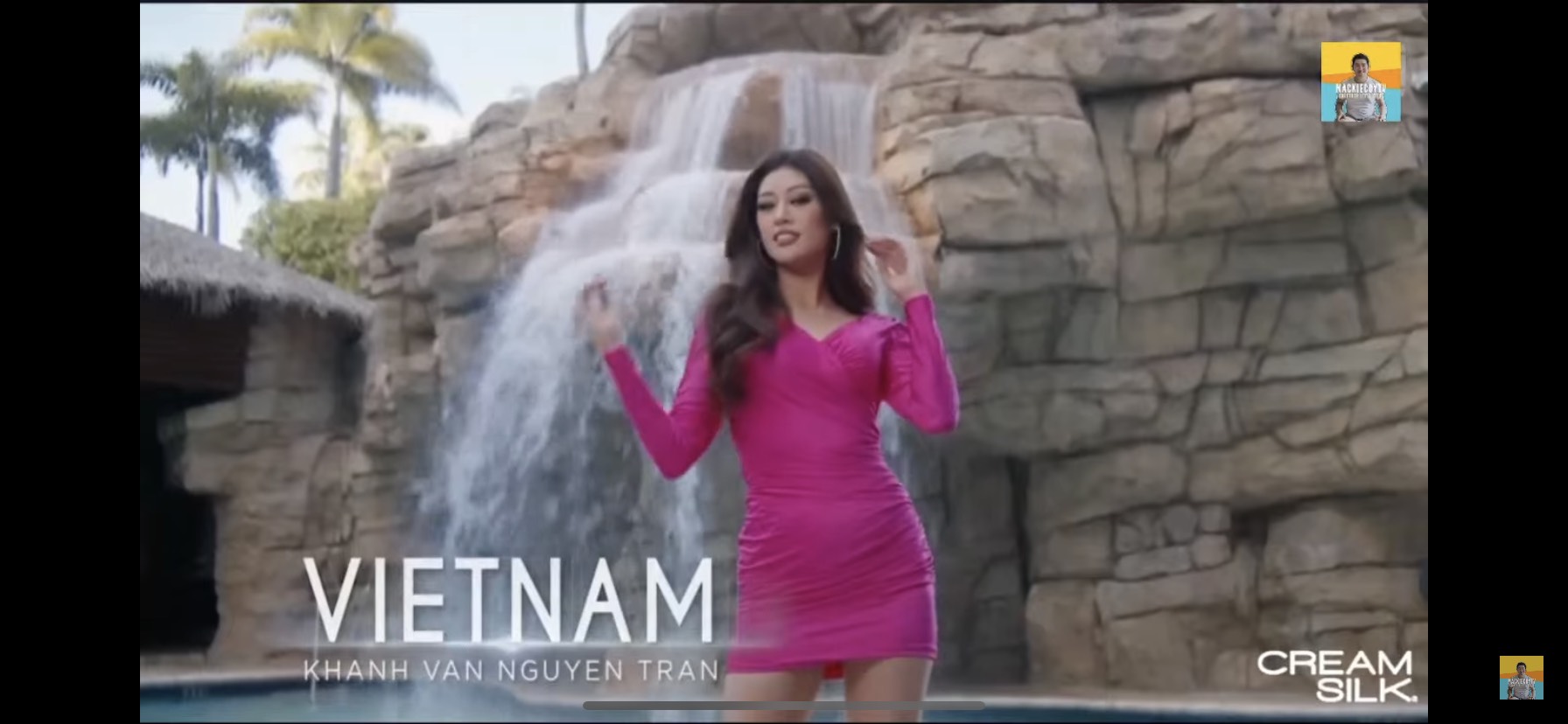 Đại diện Việt Nam, Nguyễn Trần Khánh Vân xuất hiện đầy ấn tượng trong video giới thiệu.