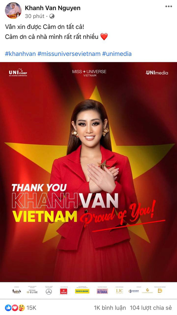 Phản ứng 'khó lường trước' của cư dân mạng khi Khánh Vân out top 10 Miss Universe - Ảnh 3 Phản ứng 'khó lường trước' của cư dân mạng khi Khánh Vân out top 10 Miss Universe - Ảnh 3