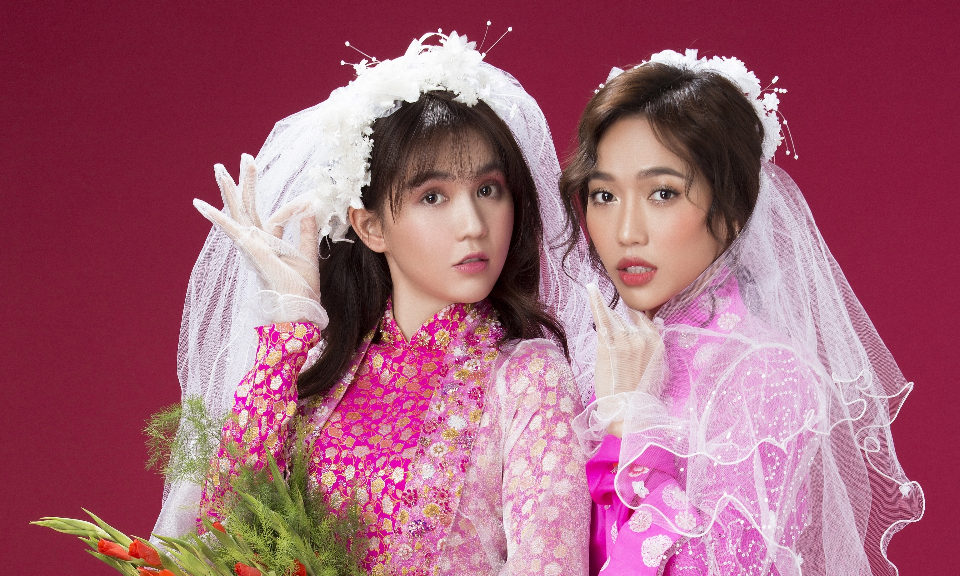 Sau “Vu quy đại náo” tình cảm chị em giữa Diệu Nhi và Ngọc Trinh ngày càng thắm thiết hơn. Ảnh: Internet Sau “Vu quy đại náo” tình cảm chị em giữa Diệu Nhi và Ngọc Trinh ngày càng thắm thiết hơn. Ảnh: Internet