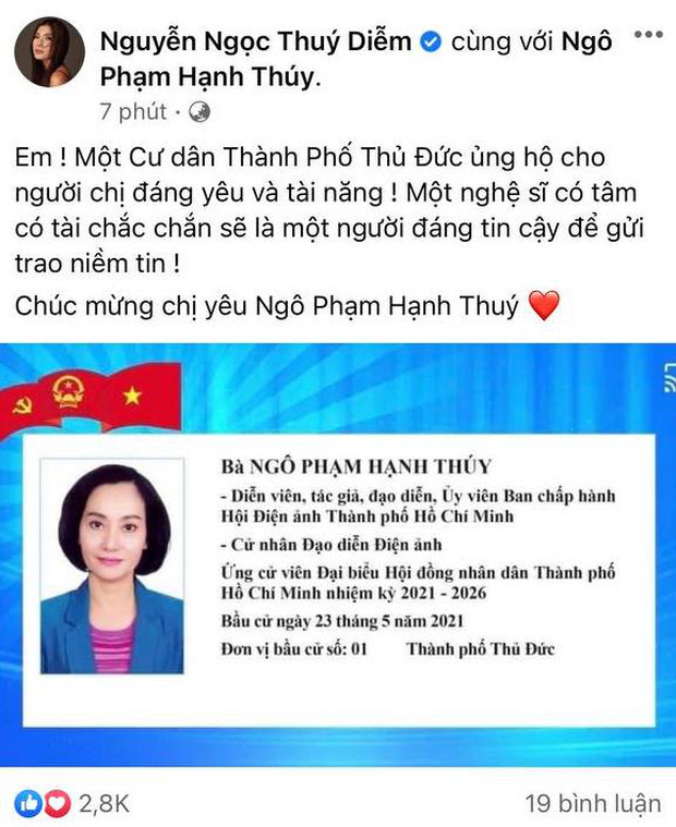 Tổng kết ngày Bầu cử của sao Việt: Vy Oanh bầu bí nhưng vô cùng hăng hái, Xuân Bắc, Tiểu Vy nhập ‘team dậy sớm’, Khánh Vân ở phương xa vẫn không quên hưởng ứng - Ảnh 11 Tổng kết ngày Bầu cử của sao Việt: Vy Oanh bầu bí nhưng vô cùng hăng hái, Xuân Bắc, Tiểu Vy nhập ‘team dậy sớm’, Khánh Vân ở phương xa vẫn không quên hưởng ứng - Ảnh 11