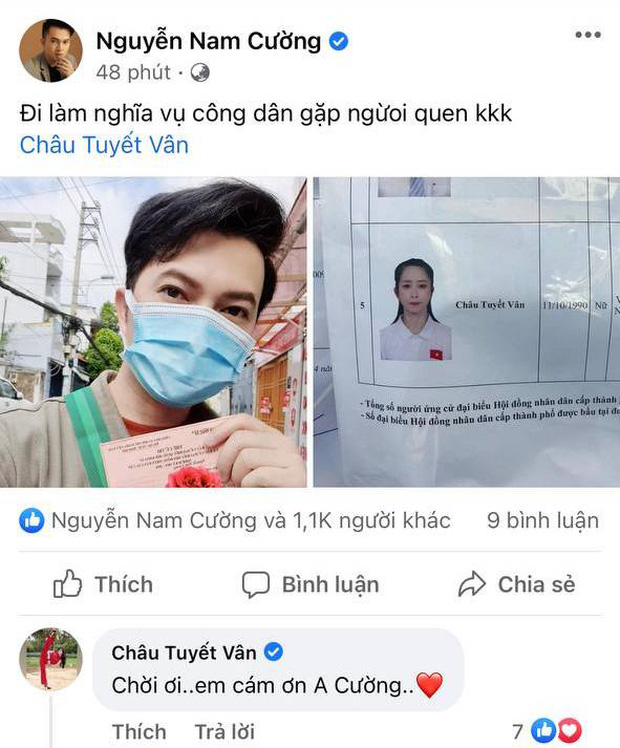 Tổng kết ngày Bầu cử của sao Việt: Vy Oanh bầu bí nhưng vô cùng hăng hái, Xuân Bắc, Tiểu Vy nhập ‘team dậy sớm’, Khánh Vân ở phương xa vẫn không quên hưởng ứng - Ảnh 8 Tổng kết ngày Bầu cử của sao Việt: Vy Oanh bầu bí nhưng vô cùng hăng hái, Xuân Bắc, Tiểu Vy nhập ‘team dậy sớm’, Khánh Vân ở phương xa vẫn không quên hưởng ứng - Ảnh 8