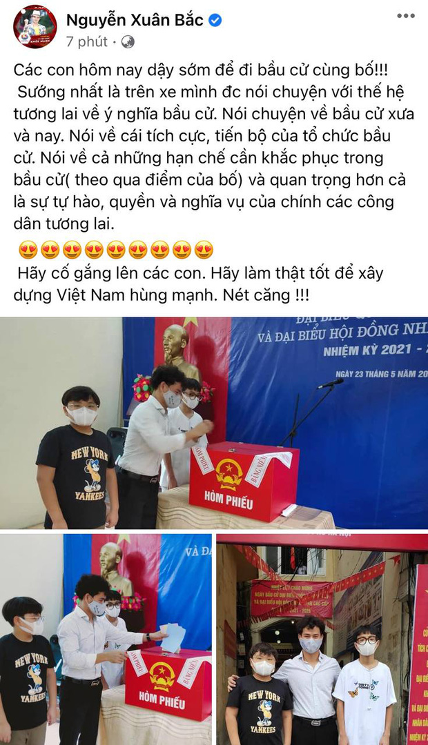 Tổng kết ngày Bầu cử của sao Việt: Vy Oanh bầu bí nhưng vô cùng hăng hái, Xuân Bắc, Tiểu Vy nhập ‘team dậy sớm’, Khánh Vân ở phương xa vẫn không quên hưởng ứng - Ảnh 2 Tổng kết ngày Bầu cử của sao Việt: Vy Oanh bầu bí nhưng vô cùng hăng hái, Xuân Bắc, Tiểu Vy nhập ‘team dậy sớm’, Khánh Vân ở phương xa vẫn không quên hưởng ứng - Ảnh 2