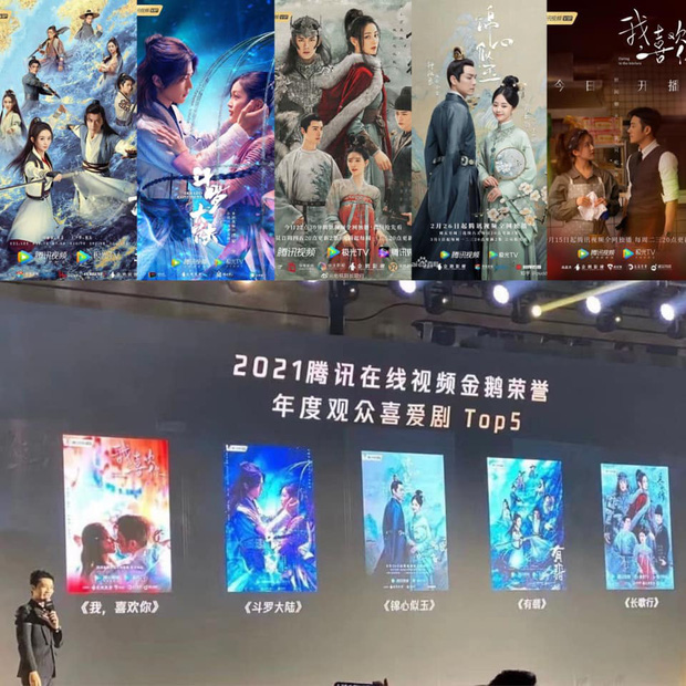 Tencent công bố 5 phim Trung được yêu thích nhất 2021: Triệu Lộ Tư 'trúng mánh' 1
