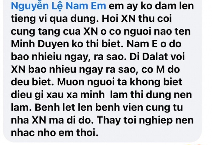 Nam Em khẩu chiến với antifan khi bị tố 'lẳng lơ', không quên chốt sổ: Đừng để pháp luật can thiệp - Ảnh 6 Nam Em khẩu chiến với antifan khi bị tố 'lẳng lơ', không quên chốt sổ: Đừng để pháp luật can thiệp - Ảnh 6
