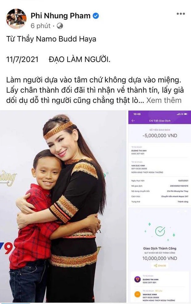 CDM đòi trả tiền, Phi Nhung làm 1 việc thể hiện tình cảm tốt đẹp với Hồ Văn Cường 2 CDM đòi trả tiền, Phi Nhung làm 1 việc thể hiện tình cảm tốt đẹp với Hồ Văn Cường 2