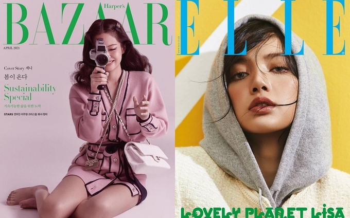 Jennie và Lisa trên bìa tạp chí số tháng 4. Jennie và Lisa trên bìa tạp chí số tháng 4.