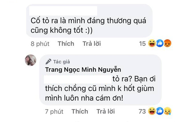 Bị khịa cố tỏ ra đáng thương hậu ly hôn Vinh Râu, Lương Minh Trang phản pháo 'cực gắt' khiến anti 'cứng họng' - Ảnh 4 Bị khịa cố tỏ ra đáng thương hậu ly hôn Vinh Râu, Lương Minh Trang phản pháo 'cực gắt' khiến anti 'cứng họng' - Ảnh 4