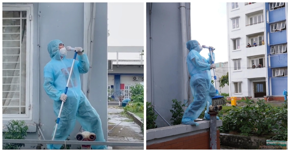 Nghẹn đắng hình ảnh sao Việt đứng dưới trời mưa hát tặng bệnh nhân cách ly: Liều thuốc tinh thần vô giá 3 Nghẹn đắng hình ảnh sao Việt đứng dưới trời mưa hát tặng bệnh nhân cách ly: Liều thuốc tinh thần vô giá 3
