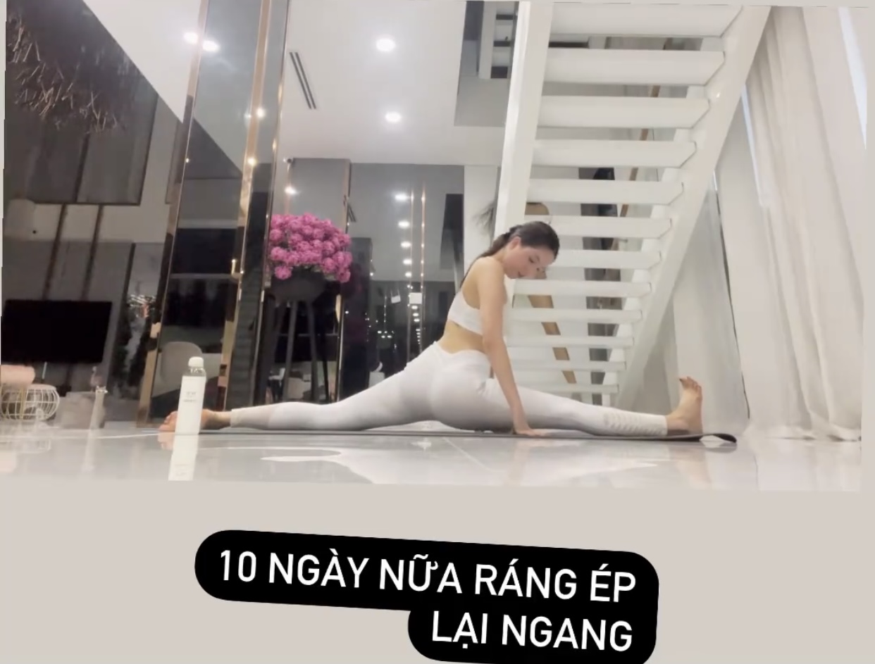 Ngọc Trinh quyết tâm lấy lại vòng eo con kiến