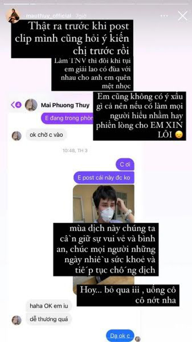 Màn 'troll' Mai Phương Thúy dương tính khiến Mâu Thủy nhận về vô số gạch đá, sau đó cô phải lên tiếng giải thích và xóa clip này Màn 'troll' Mai Phương Thúy dương tính khiến Mâu Thủy nhận về vô số gạch đá, sau đó cô phải lên tiếng giải thích và xóa clip này