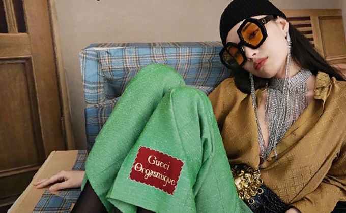 Nghê Ni khoe khí chất chuẩn 'mốt' trong set đồ của Gucci