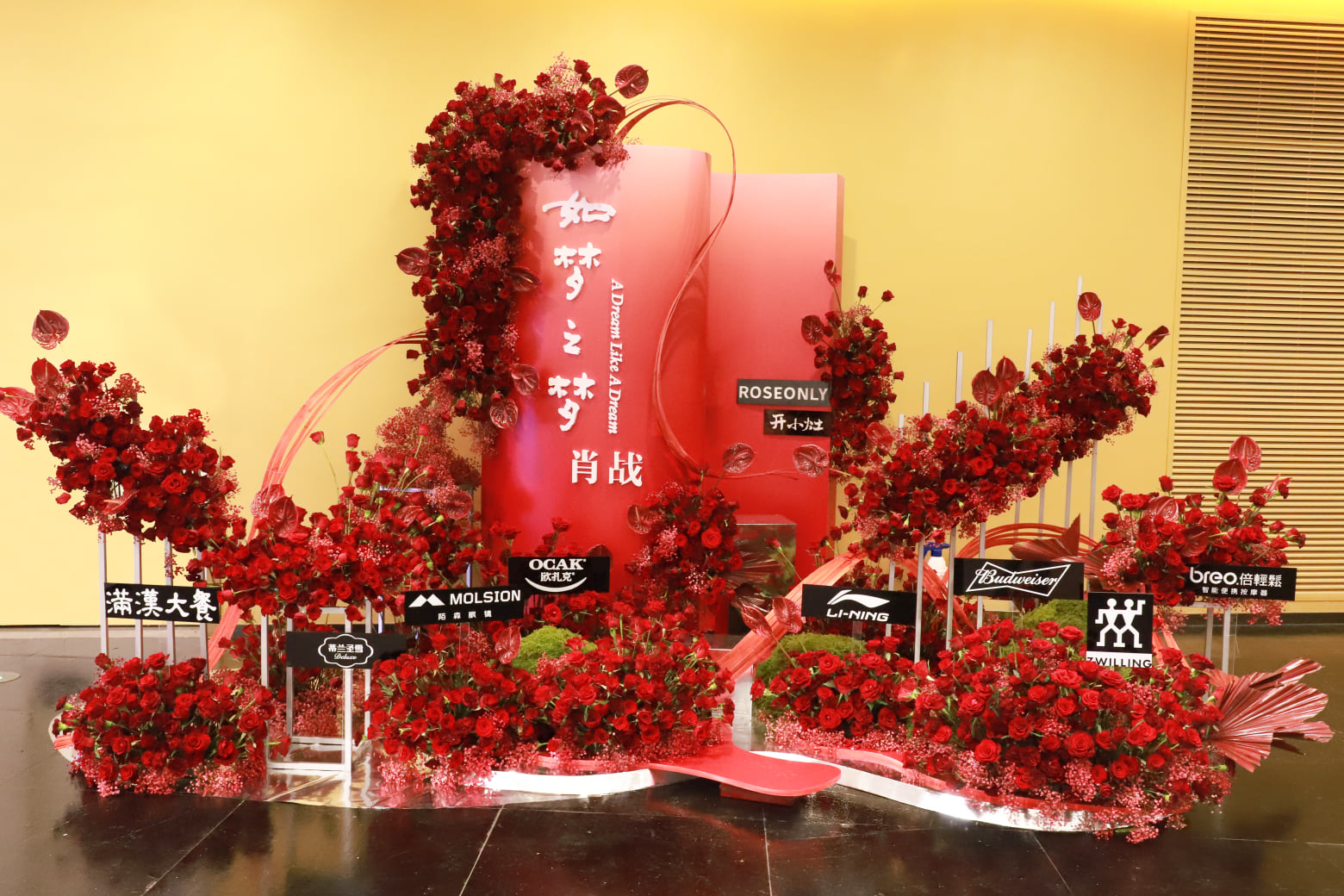 Roseonly: Hoa nở trong mơ, tình ý bao trùm. Chúc Tiêu Chiến Như Mộng Chi Mộng trạm Hàng Châu biểu diễn thuận lợi