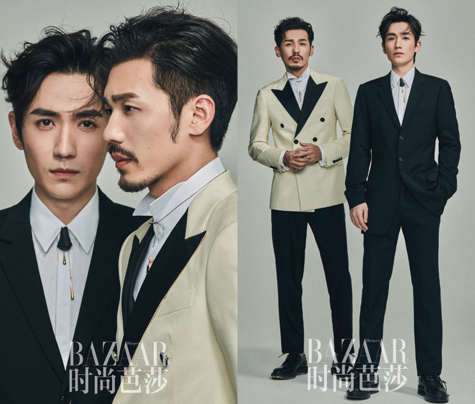 Chu Nhất Long (vest đen) và Bạch Vũ đảm nhận vai trò gương mặt trang bìa cho tạp chí Bazaar. Gần như không có sự tương tác nào, nhưng 2 cast chính của Trần Hồn cũng làm cho hội 'hủ nữ' quắn quéo