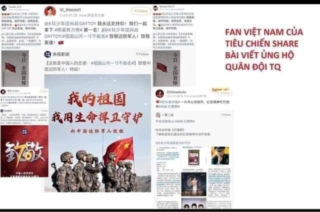 Fanpage 'bay màu', fan Tiêu Chiến lại tràn sang Weibo để ủng hộ idol, netizen Việt mỉa mai: 'Không não' như fan Diệc Phàm 3