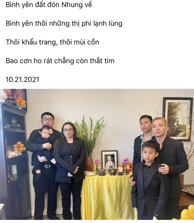 Sắp tròn 1 tháng Phi Nhung mất, con gái Wendy Phạm mãn nguyện khi làm được điều đặc biệt này cho mẹ 3 Sắp tròn 1 tháng Phi Nhung mất, con gái Wendy Phạm mãn nguyện khi làm được điều đặc biệt này cho mẹ 3
