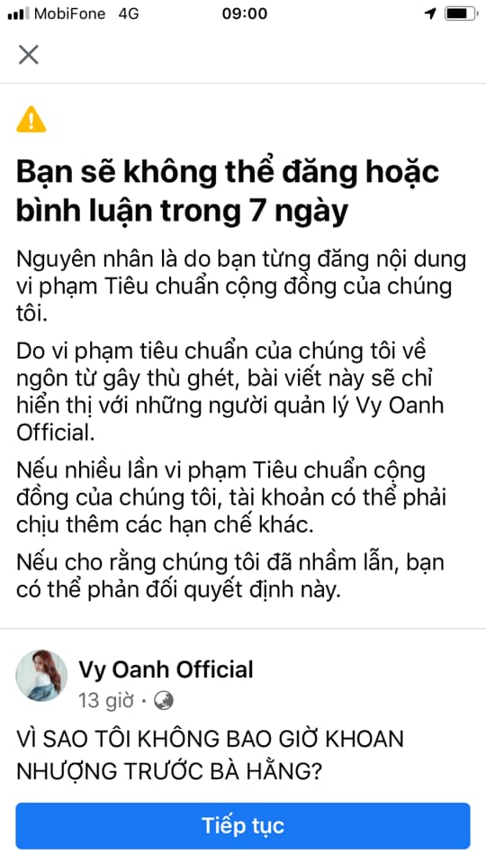 Vy Oanh trực tiếp réo tên CEO Phương Hằng vào bài viết 'tố chơi 'xấu', dở mưu hèn kế bẩn 3 Vy Oanh trực tiếp réo tên CEO Phương Hằng vào bài viết 'tố chơi 'xấu', dở mưu hèn kế bẩn 3