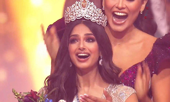 Chung kết Miss Universe 2021: Kim Duyên dừng chân Top 16, thí sinh Ấn Độ đăng quang thành tích khủng cỡ nào? - Ảnh 1
