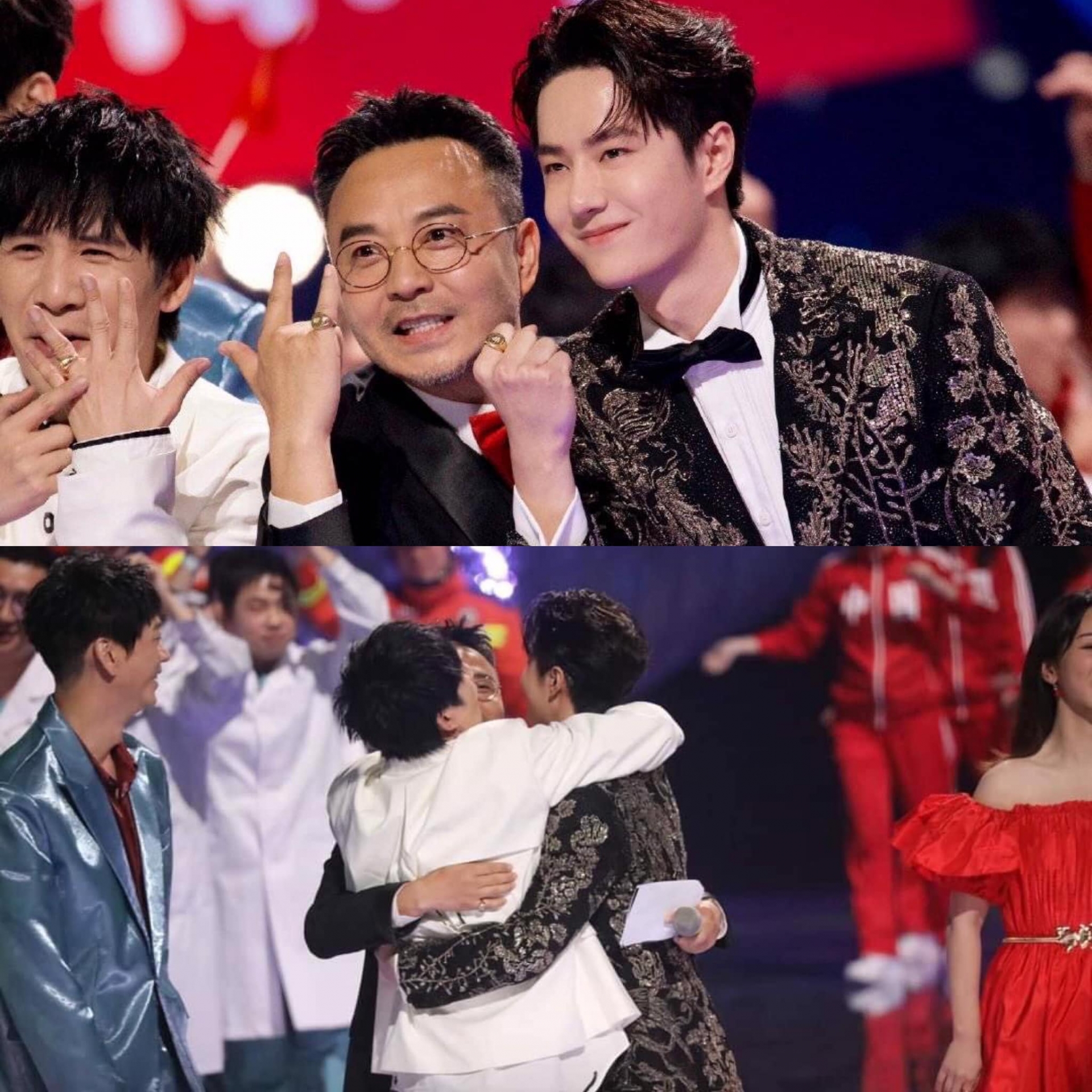 Gia đình Thiên Thiên Hướng Thượng: Đại Trương Vỹ - Uông Hàm - Vương Nhất Bác hội ngộ vào đêm đón năm mới