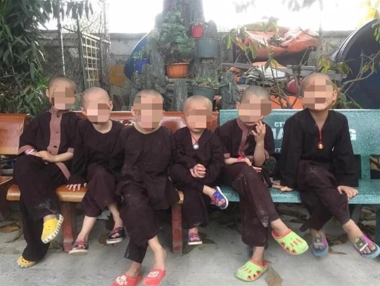 Các chú tiểu đều có mẹ ruột, các mẹ đang sống tại Tịnh Thất Bồng Lai