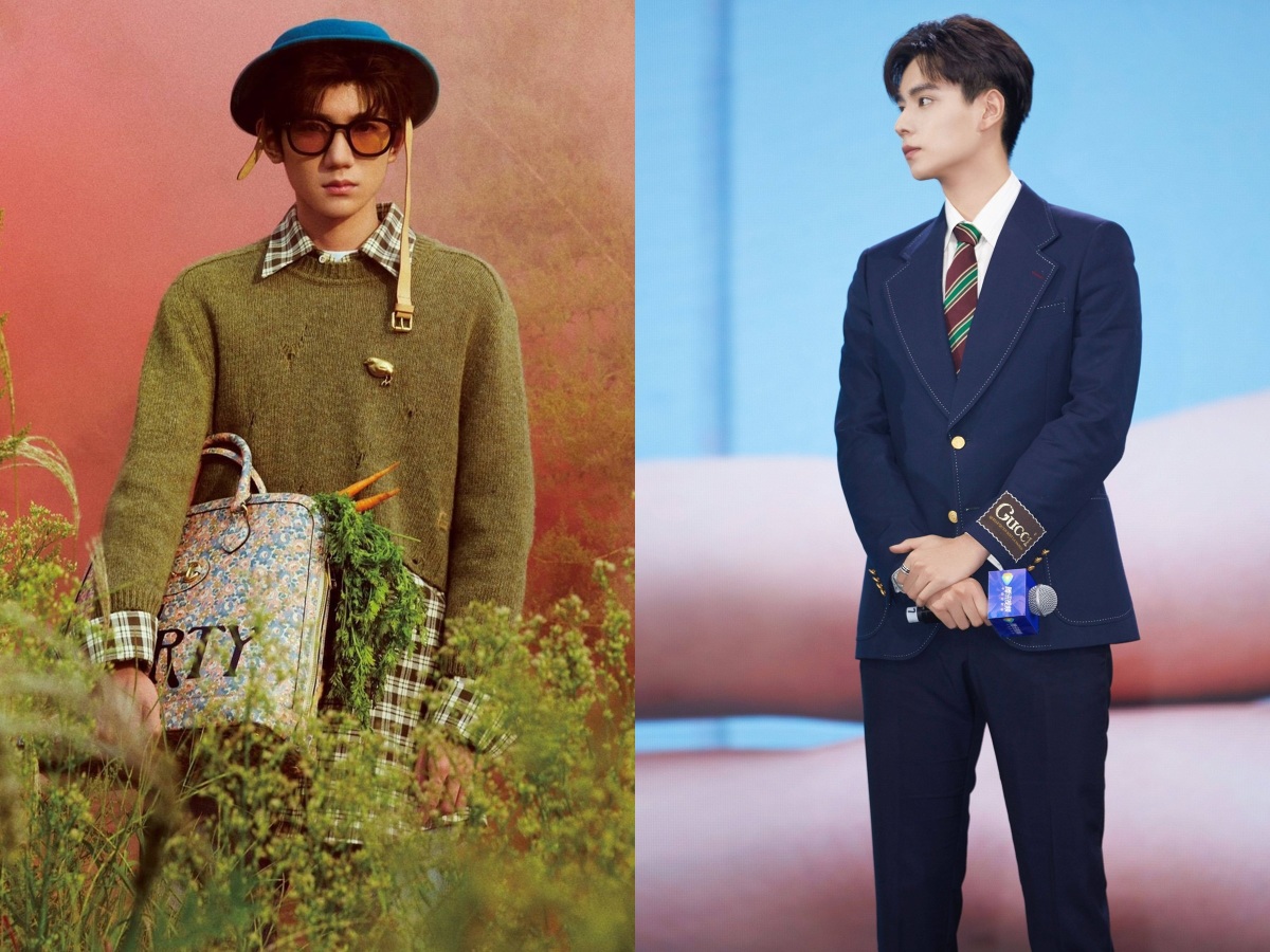 Nếu như Vương Nguyên năng động thì Hồ Nhất Thiên lại lịch lãm hết nấc trong thiết kế của GUCCi. Đặt hai khoảnh khắc cạnh nhau, Cnet lại đau đầu bởi màn đọ sắc bất phân thắng bại