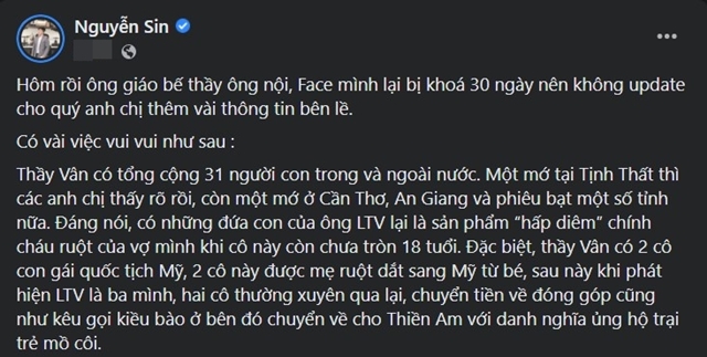 Nguyên văn bài viết vạch trần Tịnh Thất Bồng Lai Nguyên văn bài viết vạch trần Tịnh Thất Bồng Lai