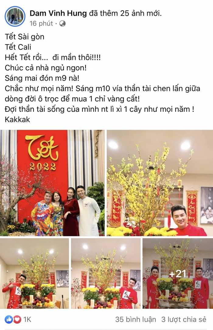 Đàm Vĩnh Hưng chờ 'Thần Tài sống' lì xì cho 1 cây vàng như mọi năm