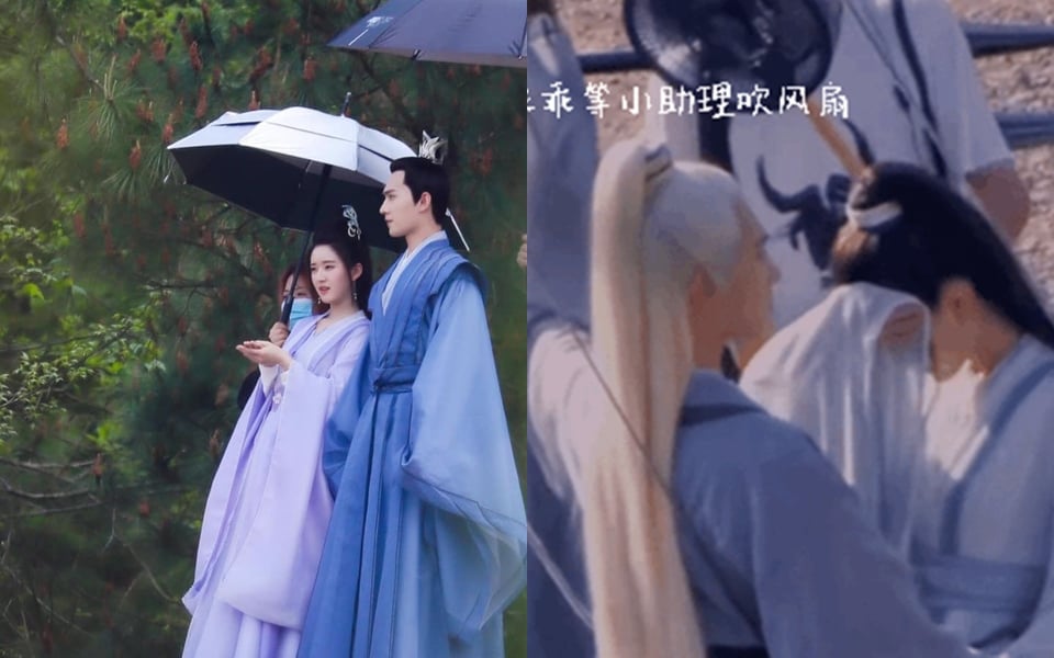 Blogger hôm nay đăng tải hình ảnh Dương Dương che nắng cho Triệu Lộ Tư tại hậu trường phim Thả Thí Thiên Hạ. Khoảnh khắc này thậm chí đã chễm chệ No.1 hot search bảng giải trí